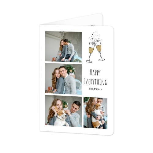 Folded Card portrait rounded corners 10 x 14,3 cm