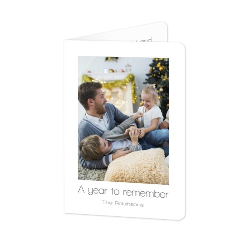 Faire-part 2 volets Portrait coins arrondis 10 x 14,3 cm