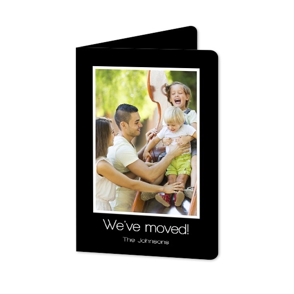 Folded Card portrait rounded corners 10 x 14,3 cm