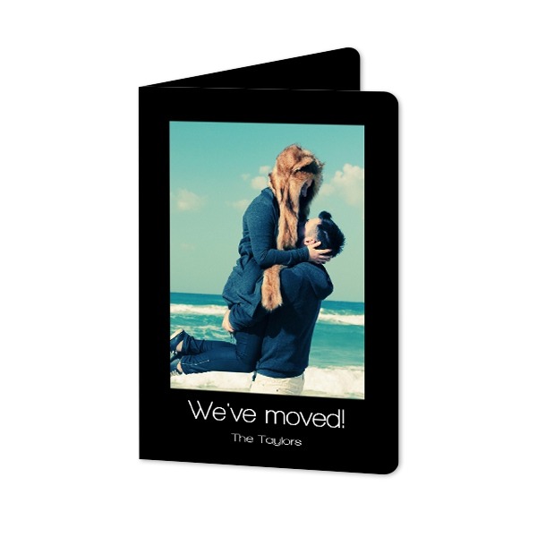 Faire-part 2 volets Portrait coins arrondis 10 x 14,3 cm