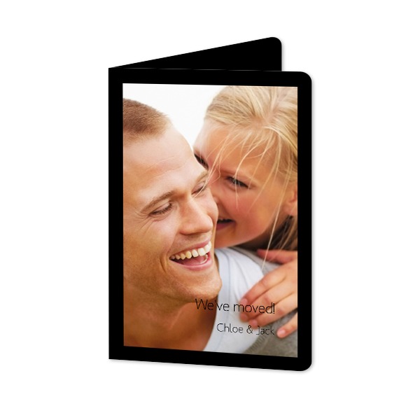 Faire-part 2 volets Portrait coins arrondis 10 x 14,3 cm