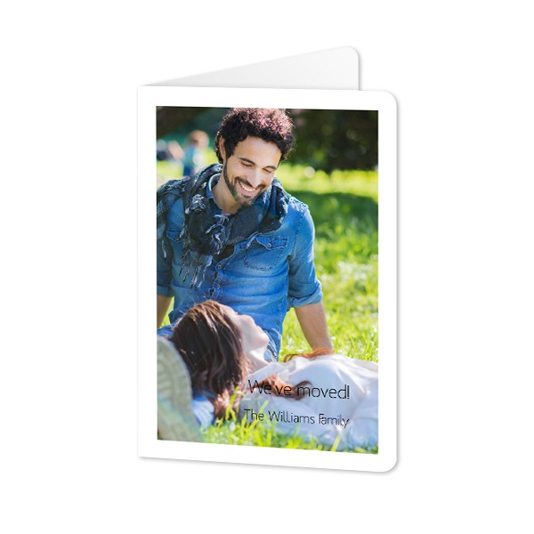 Falt-Grusskarte Hochformat mit abgerundeten Ecken 10 x 14,3 cm