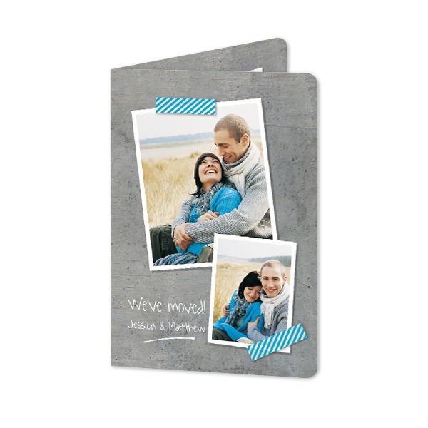 Folded Card portrait rounded corners 10 x 14,3 cm