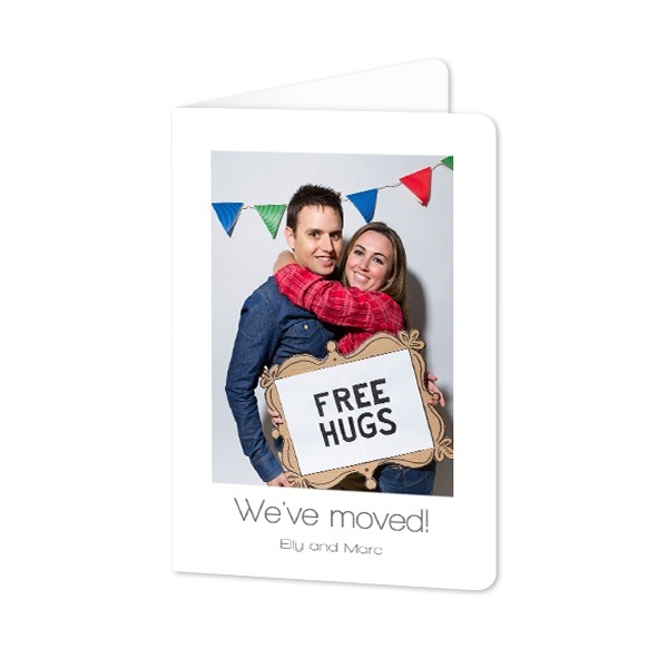 Folded Card portrait rounded corners 10 x 14,3 cm