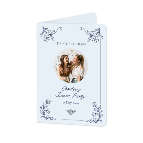 Folded Card portrait rounded corners 10 x 14,3 cm