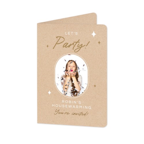 Folded Card portrait rounded corners 10 x 14,3 cm