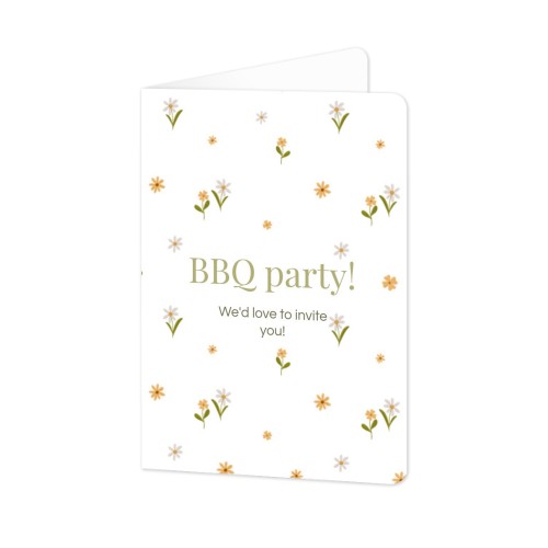 Faire-part 2 volets Portrait coins arrondis 10 x 14,3 cm