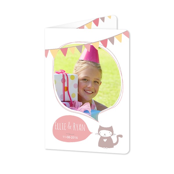 Faire-part 2 volets Portrait coins arrondis 10 x 14,3 cm Faire-part 2 volets Portrait coins arrondis 10 x 14,3 cm