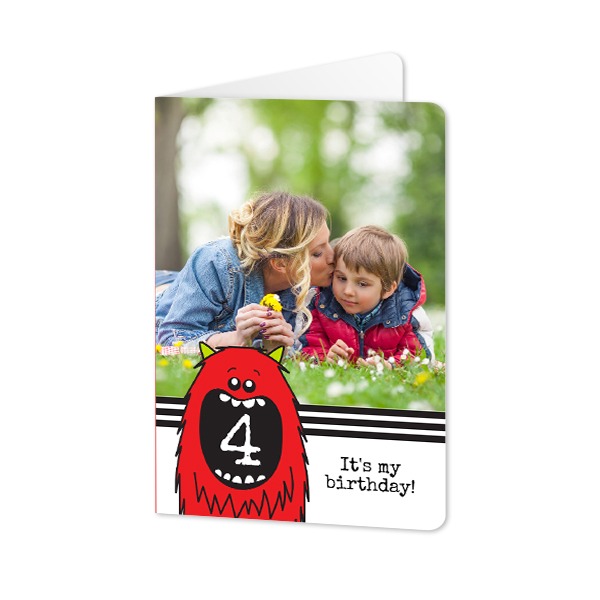 Folded Card portrait rounded corners 10 x 14,3 cm