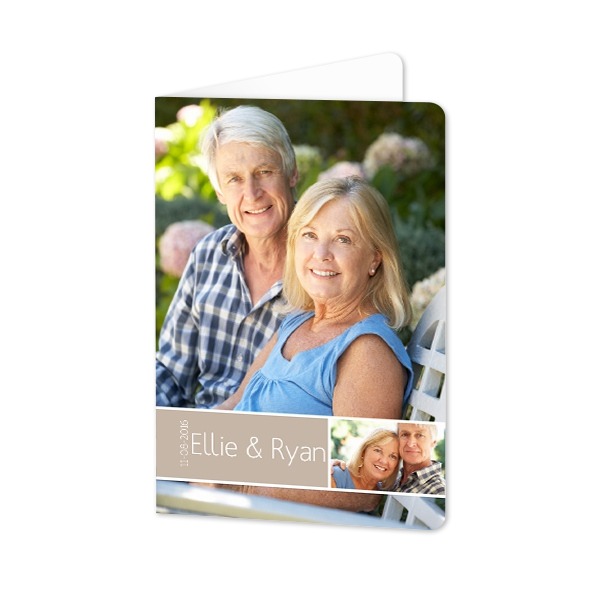 Foldede Fotokort portræt runde hjørner 10 x 14,3 cm