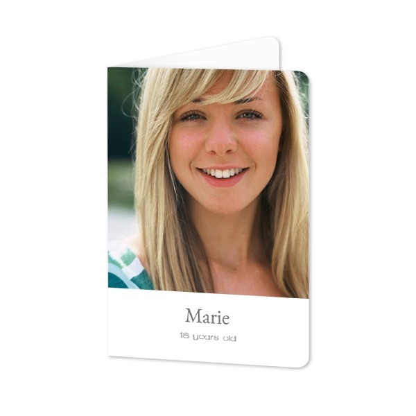 Doble Fotokort Stående runde hjørner 10 x 14,3 cm