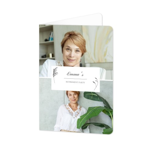 Falt-Grusskarte Hochformat mit abgerundeten Ecken 10 x 14,3 cm