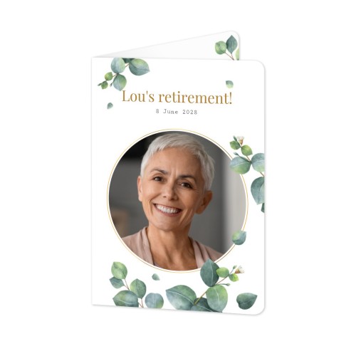 Folded Card portrait rounded corners 10 x 14,3 cm