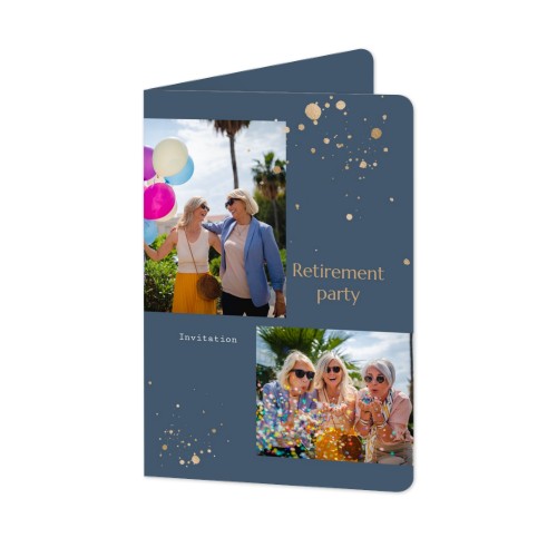 Gevouwen Kaart staand met ronde hoeken 10 x 14,3 cm