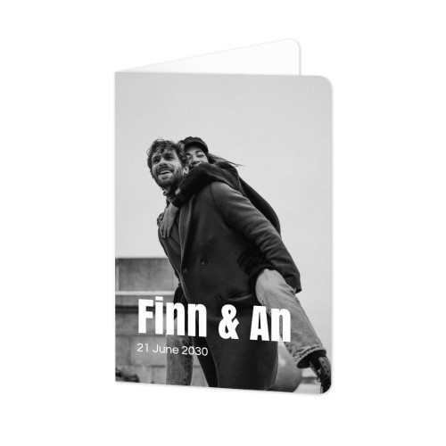 Foldede Fotokort portræt runde hjørner 10 x 14,3 cm