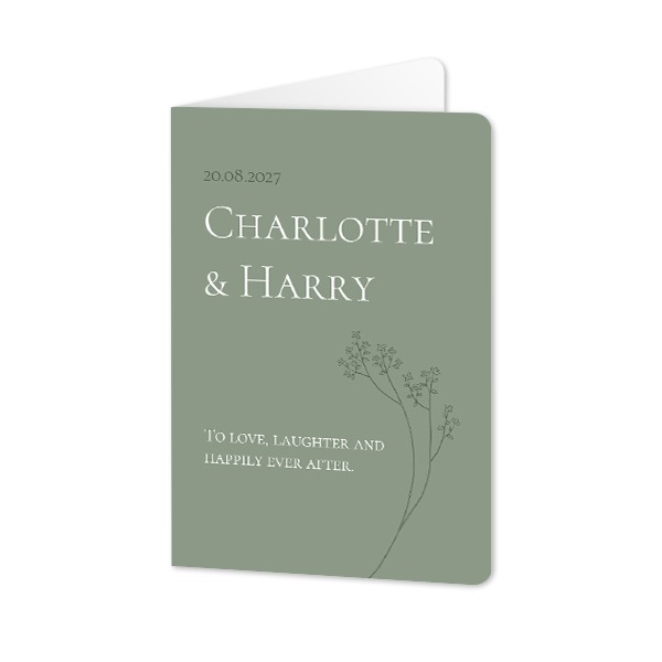 Folded Card portrait rounded corners 10 x 14,3 cm Folded Card portrait rounded corners 10 x 14,3 cm