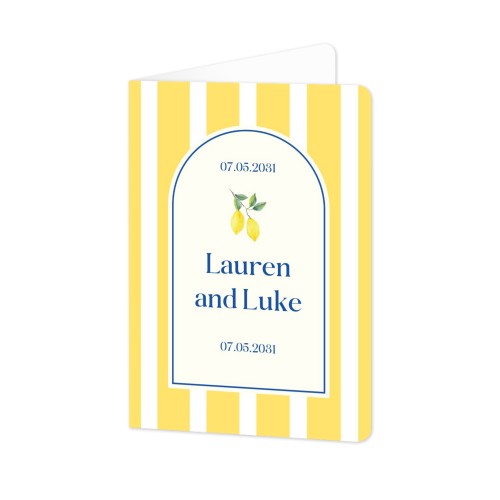 Dolce Vita Lemon Stripes Invitation