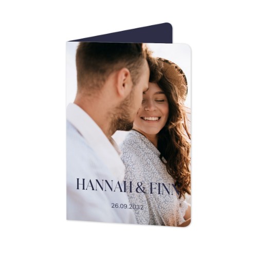 Folded Card portrait rounded corners 10 x 14,3 cm