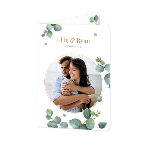 Folded Card portrait rounded corners 10 x 14,3 cm