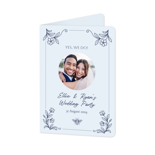 Folded Card portrait rounded corners 10 x 14,3 cm