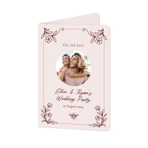 Folded Card portrait rounded corners 10 x 14,3 cm
