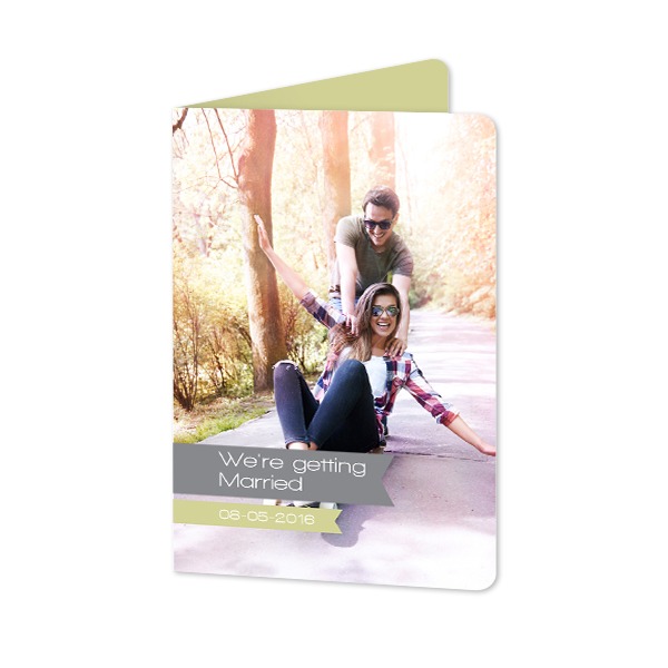 Folded Card portrait rounded corners 10 x 14,3 cm