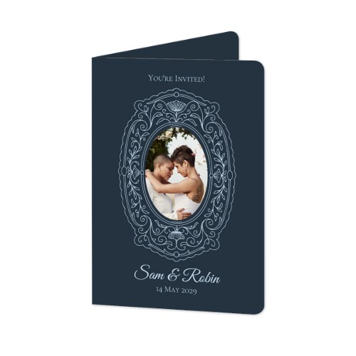 Folded Card portrait rounded corners 10 x 14,3 cm Folded Card portrait rounded corners 10 x 14,3 cm