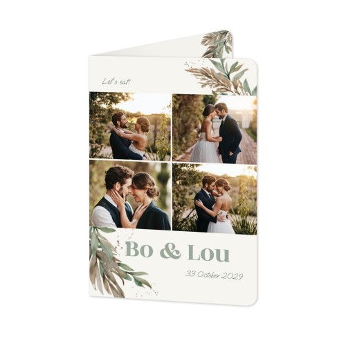 Folded Card portrait rounded corners 10 x 14,3 cm