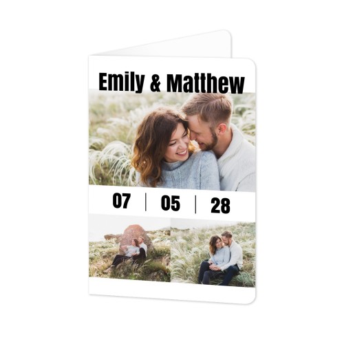 Falt-Grusskarte Hochformat mit abgerundeten Ecken 10 x 14,3 cm