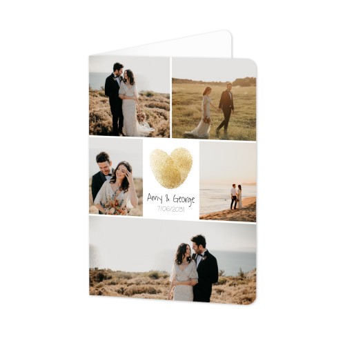 Falt-Grusskarte Hochformat mit abgerundeten Ecken 10 x 14,3 cm