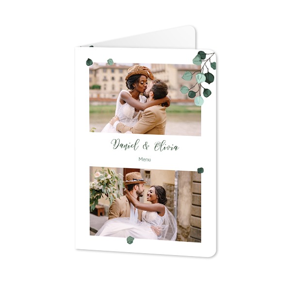 Foldede Fotokort portræt runde hjørner 10 x 14,3 cm