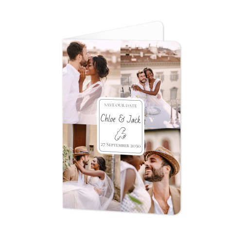 Folded Card portrait rounded corners 10 x 14,3 cm