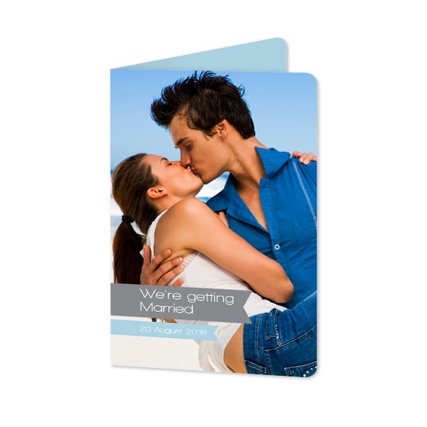 Folded Card portrait rounded corners 10 x 14,3 cm