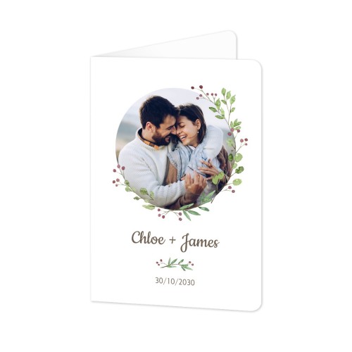 Faire-part 2 volets Portrait coins arrondis 10 x 14,3 cm Faire-part 2 volets Portrait coins arrondis 10 x 14,3 cm