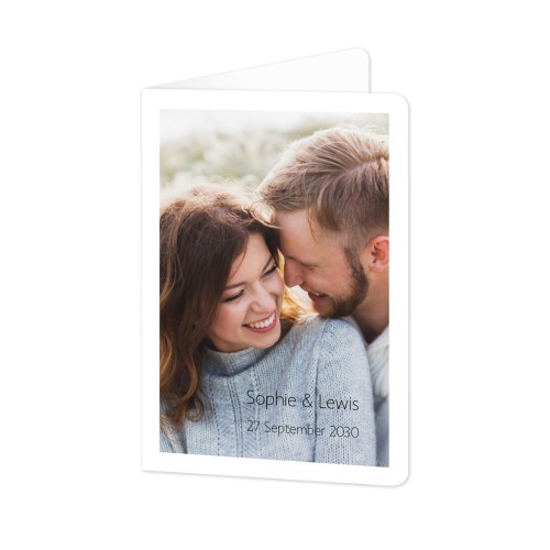 Faire-part 2 volets Portrait coins arrondis 10 x 14,3 cm Faire-part 2 volets Portrait coins arrondis 10 x 14,3 cm