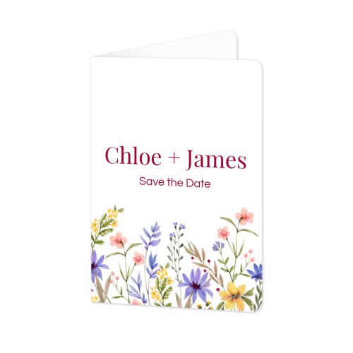Folded Card portrait rounded corners 10 x 14,3 cm