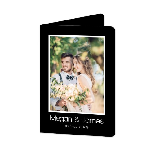 Folded Card portrait rounded corners 10 x 14,3 cm