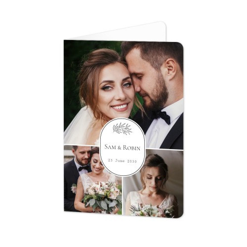 Folded Card portrait rounded corners 10 x 14,3 cm