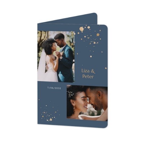 Folded Card portrait rounded corners 10 x 14,3 cm