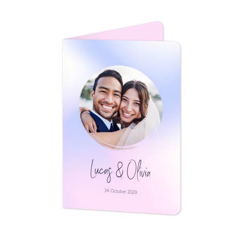 Folded Card portrait rounded corners 10 x 14,3 cm
