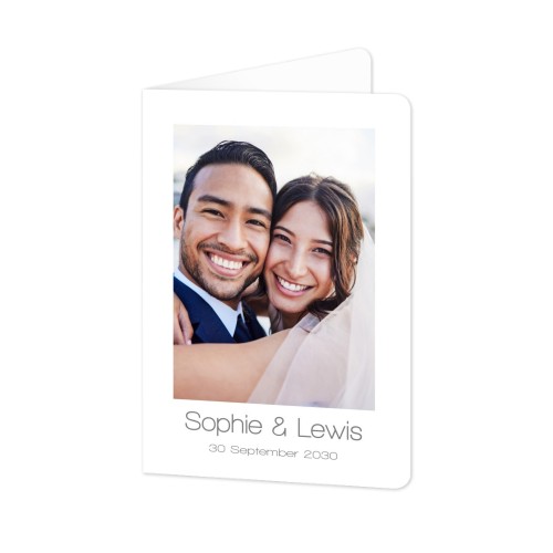 Folded Card portrait rounded corners 10 x 14,3 cm