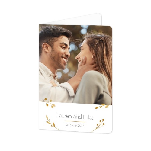 Folded Card portrait rounded corners 10 x 14,3 cm