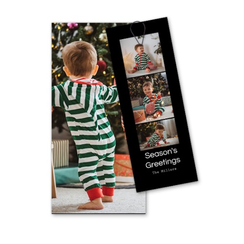 Two-piece card Black - set of 12 (19,6 x 9,3 cm) 