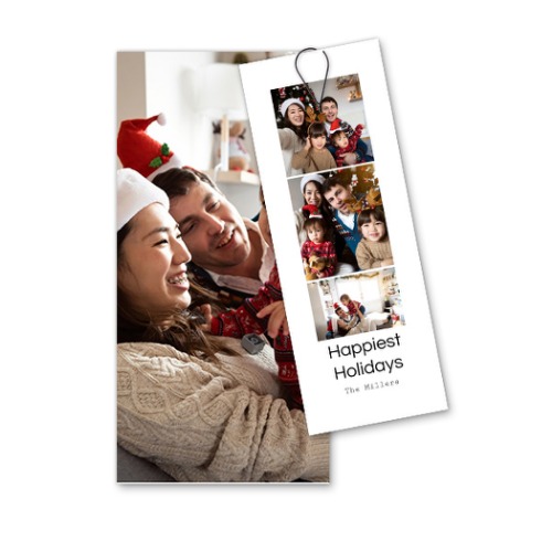 Two-piece card Black - set of 12 (19,6 x 9,3 cm) 