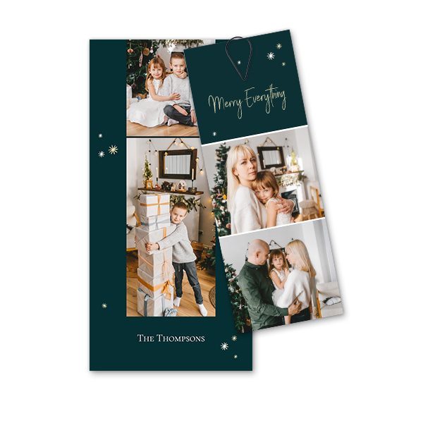 Two-piece card Black - set of 12