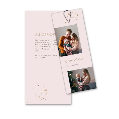 Two-piece card Black - set of 12 (19,6 x 9,3 cm) 