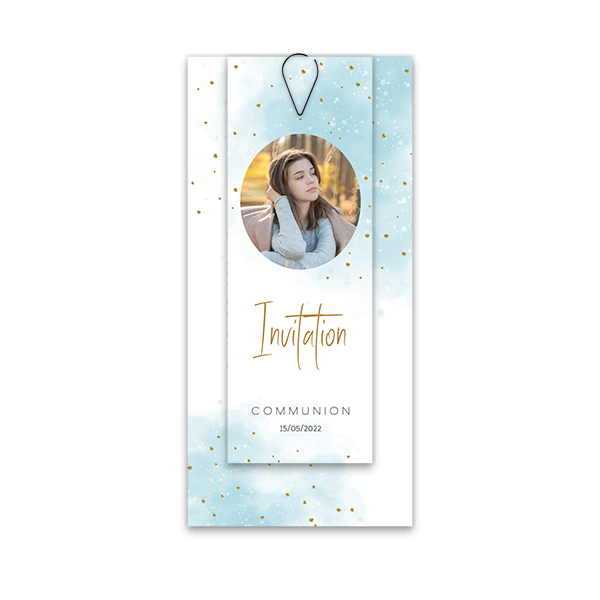 Two-piece card Black - set of 12 (19,6 x 9,3 cm) 