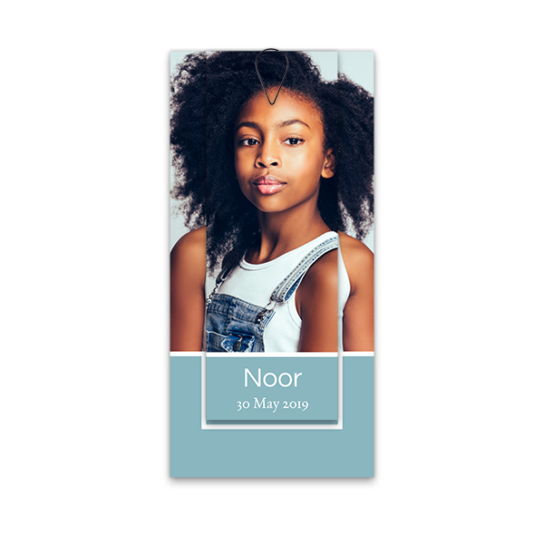 Two-piece card Black - set of 12 (19,6 x 9,3 cm) 