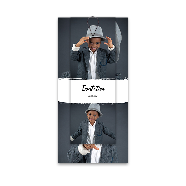 Two-piece card Black - set of 12 (19,6 x 9,3 cm) Two-piece card Black - set of 12 (19,6 x 9,3 cm)