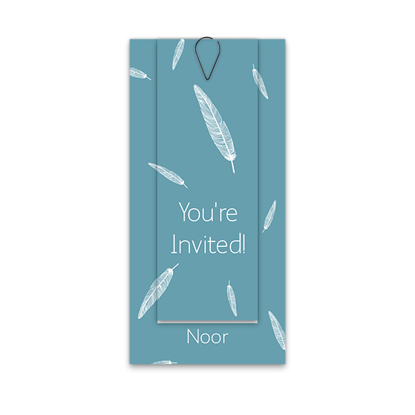 Multi-carte Trombone noir (lot de 12) 9,3 x 19,6 cm